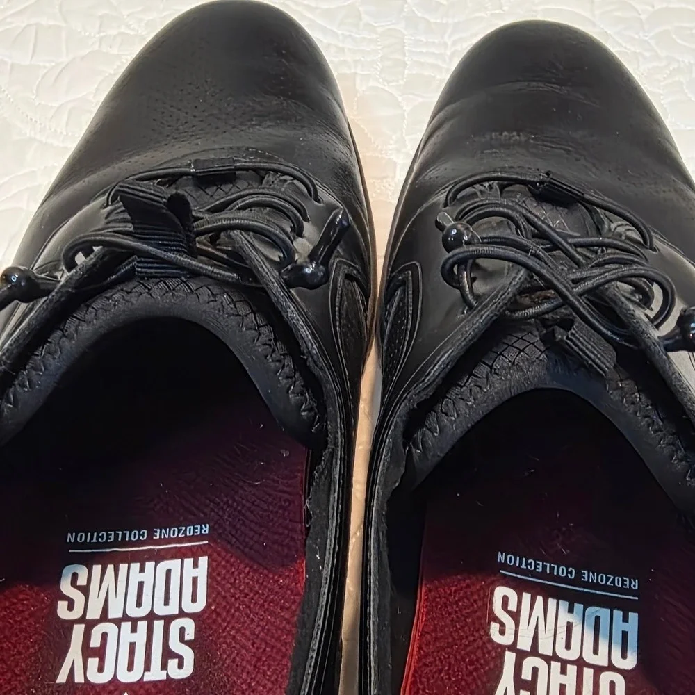 Stacy Adams Sync Plain Toe Shoes Black Size 10.5‎ Dress Sneaker Casual Workwear